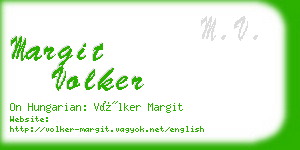 margit volker business card